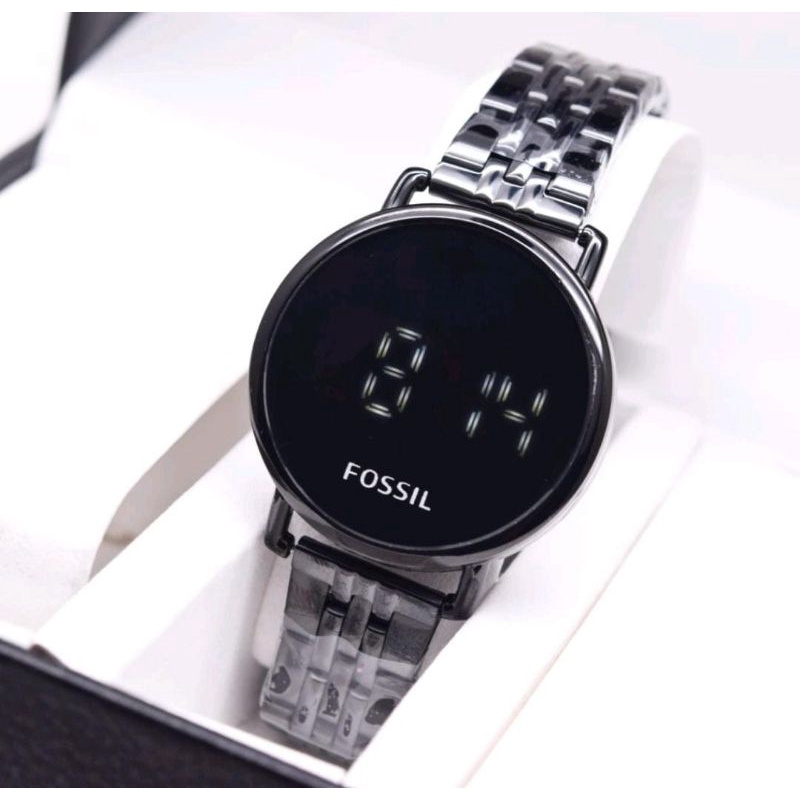 Jam Tangan Digital Stylish Kasual Water Resist Stainless Strap