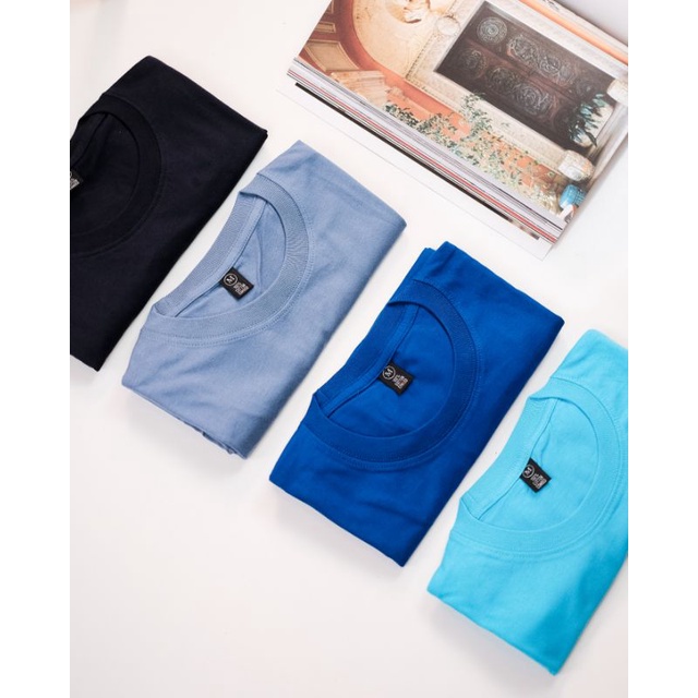 ( Paket 4 Kaos ) Polos 100% Cotton Combed 30S