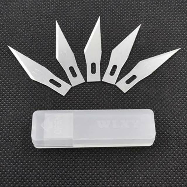 

Refill Pen Cutter 5 pcs - Refill Craft Knife isi 5 pcs - Pisau Tambahan Craft Blade 5 Pcs