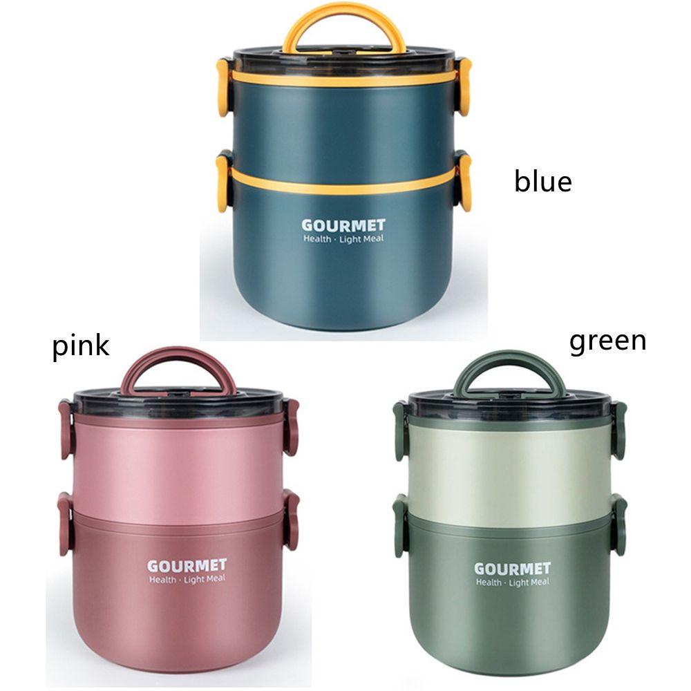 SOLIGHTER Lunch Box Easy to Carry Office School Microwave Heating Meal Box
