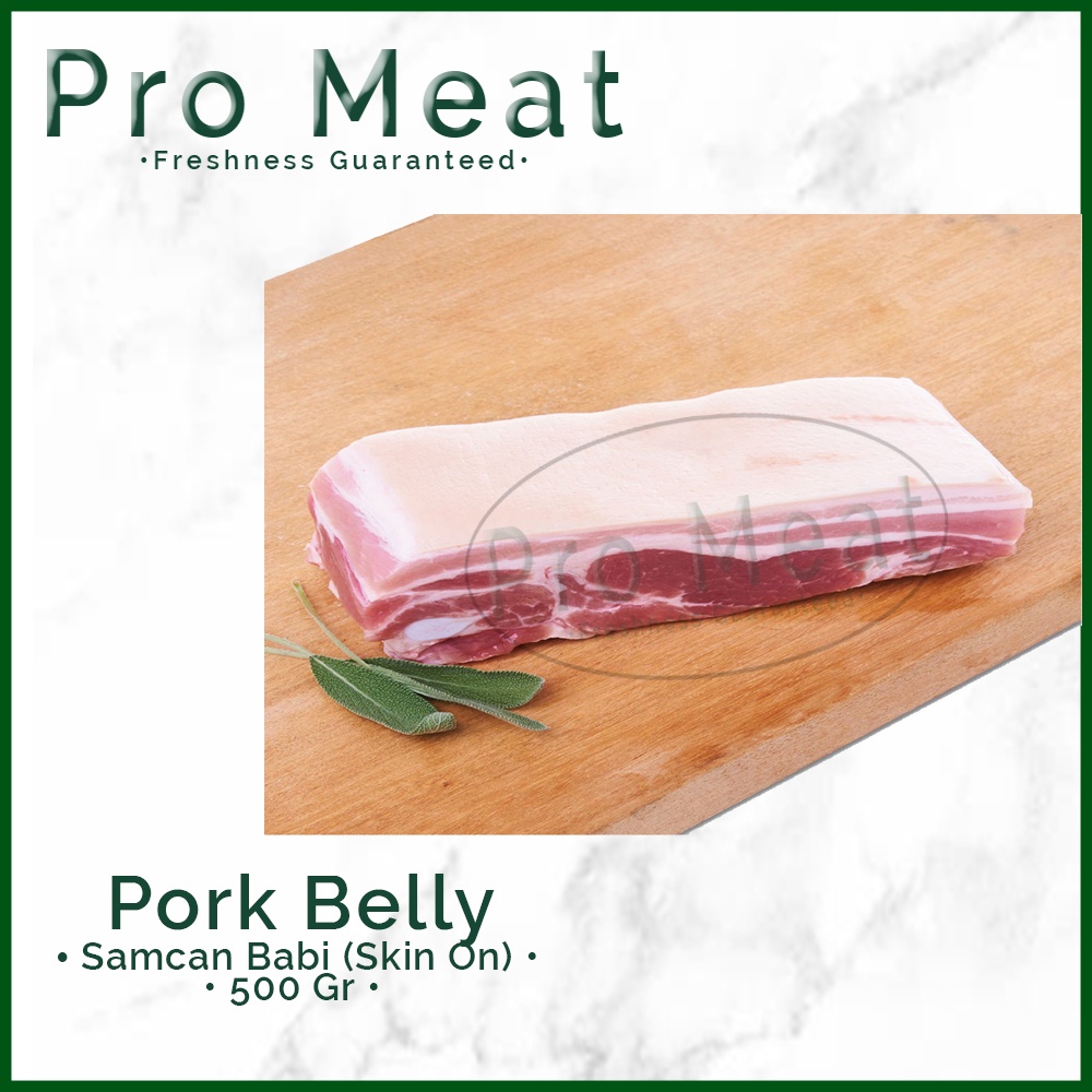 

Daging Babi Pork Belly / Samcan 500Gr (Skin ON) - Premium Quality