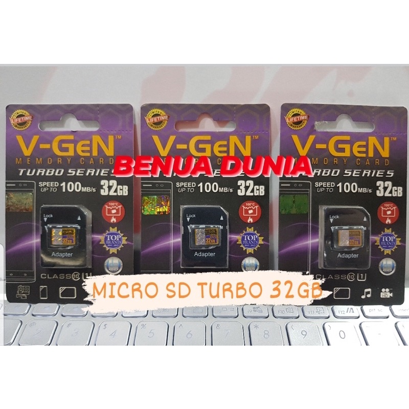 MICRO SD 8GB TURBO V-GEN + ADAPTER MEMORY V-GEN CLASS 10 8GB -BENUA DUNIA