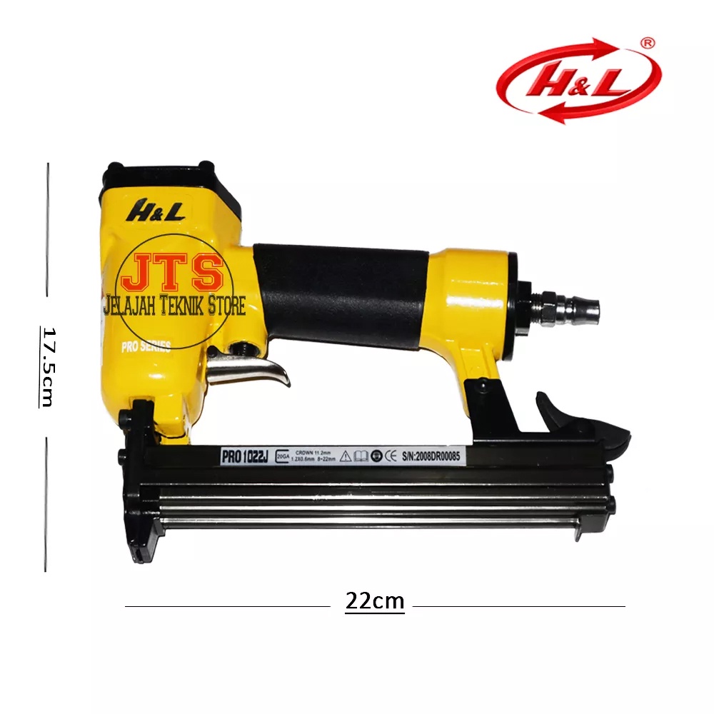 

H&L PRO Air Nailer Staples Angin 1022J Staples Angin Paku Tembak Isi Paku U 1022 J Pasang Kulit Jok Banner Spanduk