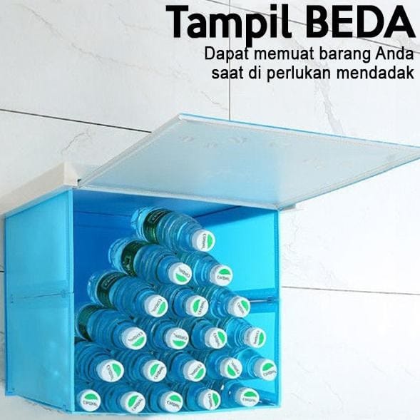 hokkiterus21 LEMARI DINDING LUKISAN kotak box kabinet lace lipat tempel anti air kamar mandi dapur