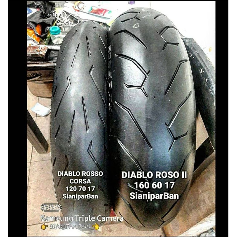 Jual Ban Pirelli Diablo Rosso Corsa 2 Diablo Rosso 2 160 60 17 Vs 1 70 17 Not Battlax Michelin Dunlop Shopee Indonesia