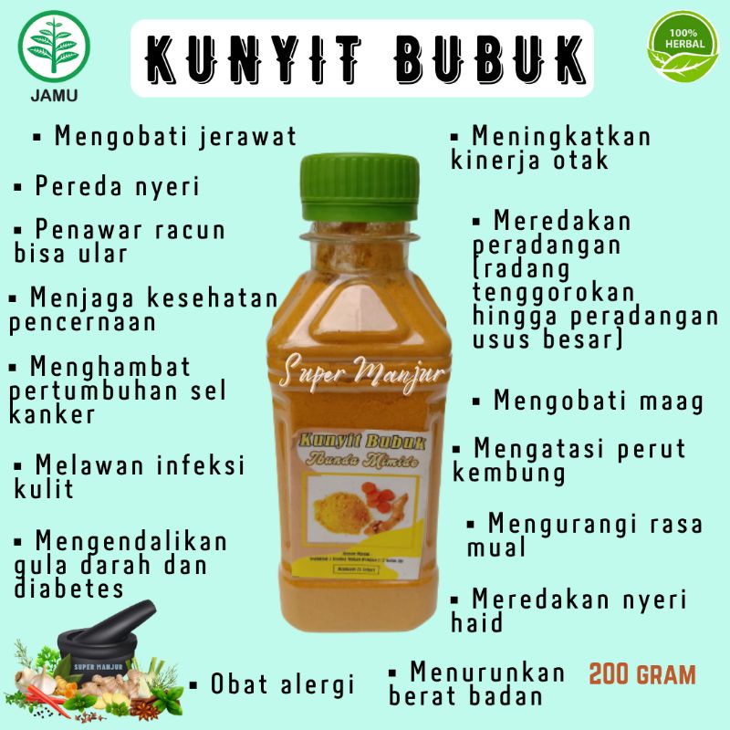 

KUNYIT BUBUK ASLI TANPA CAMPURAN 200gram