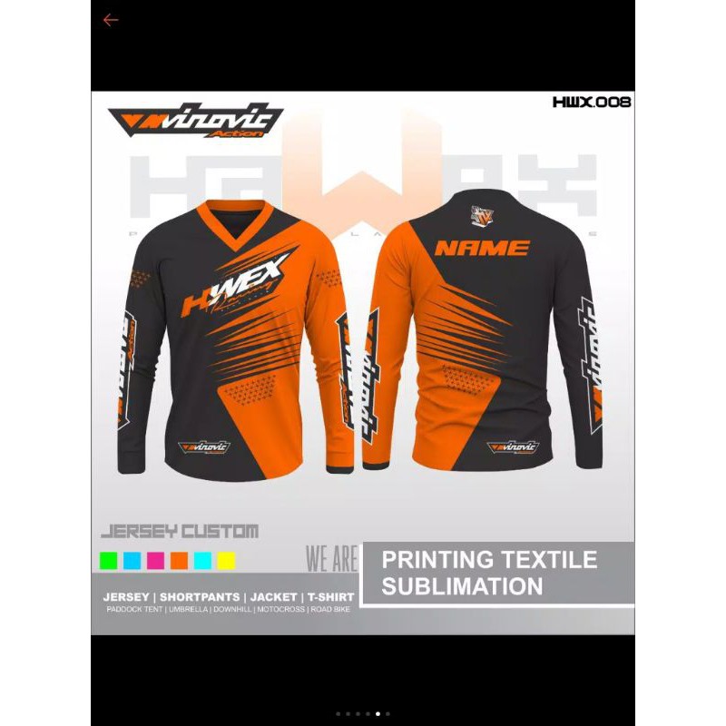 BAJU JERSEY SEPEDA MTB CUSTOM PRINTING