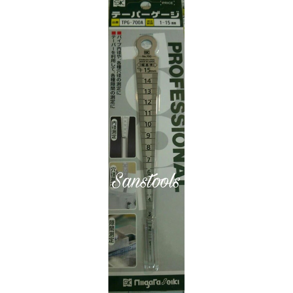 

TAPPER GAUGE Tapper gage SHINWA SK TPG700A ASLI JAPAN 100%