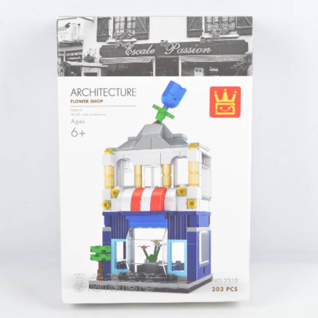 Model Bricks Architecture Flower Shop