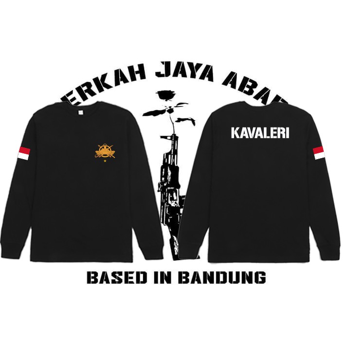 Kaos Lengan Panjang Kavaleri TNI AD