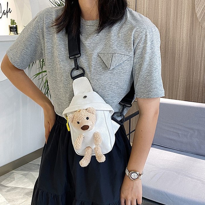 Fashion Fair - Waist Bag Boneka T5090 / Tas Pinggang Boneka Lucu / Tas Selempang Boneka Import