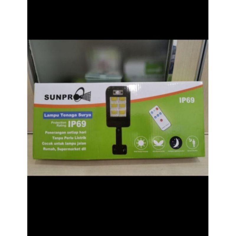 Lampu Led Solar Sunpro IP69 - Lampu Jalan Led Solar Cell - Lampu Taman