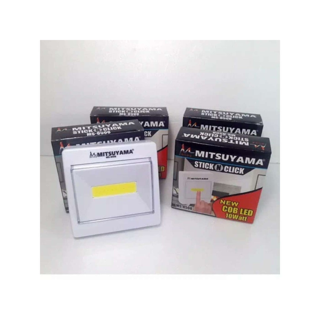 [DEASTORE] [Home Equipment] Lampu tempel emergency click Mitsuyama switch light cob led 10 watt