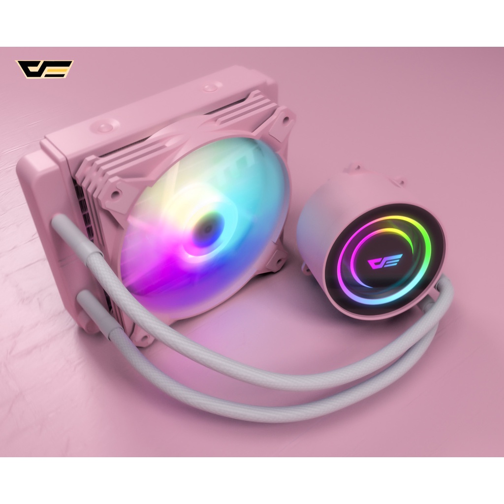 AIGO DARKFLASH DX120 TWISTER ARGB Liquid CPU Cooler - Pink