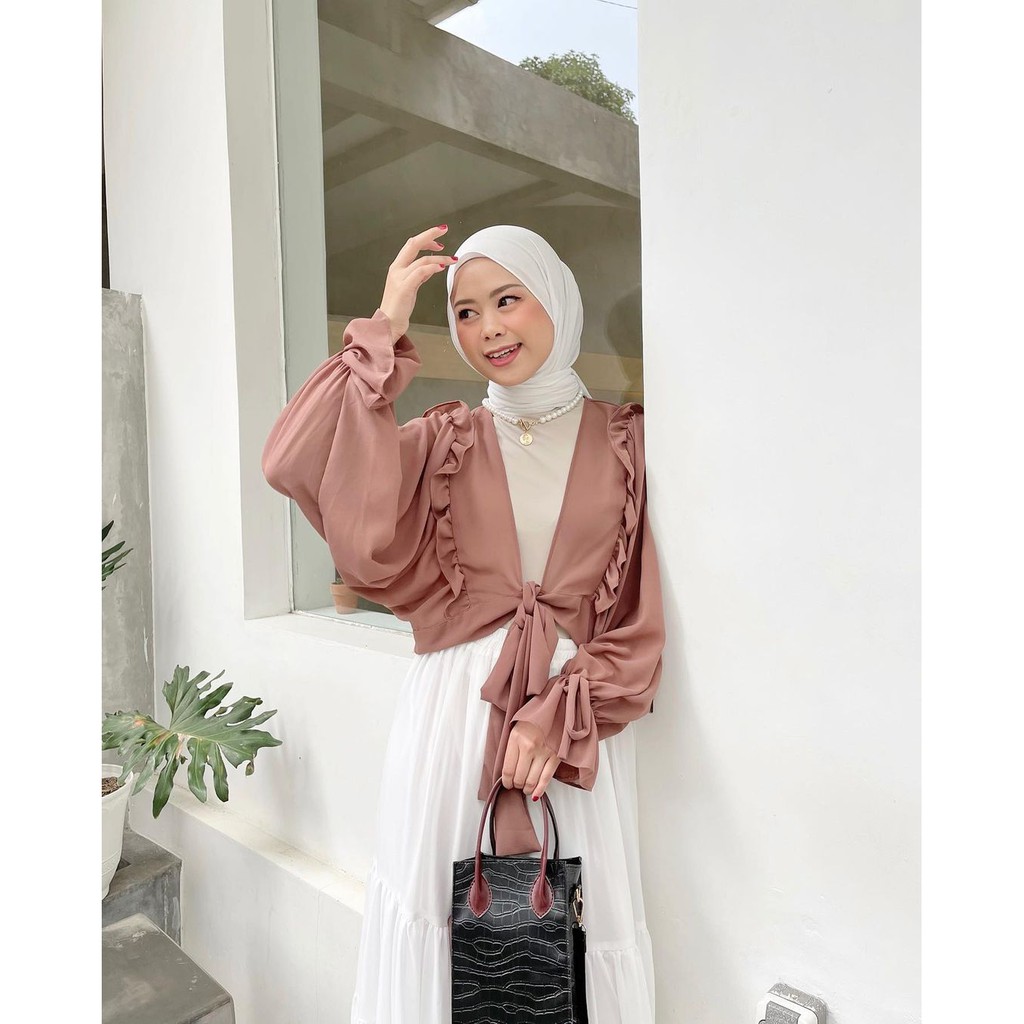 [ COD ] Aprilia Outher l Outer wear Cardigan Wanita Miranti Muslim Termurah