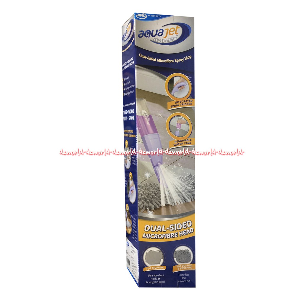 JML Aqua Jet Dual Slided Microfibre Spray MOP Sapu dan Pel Lantai Dengan Box Tempat Air Jeemel