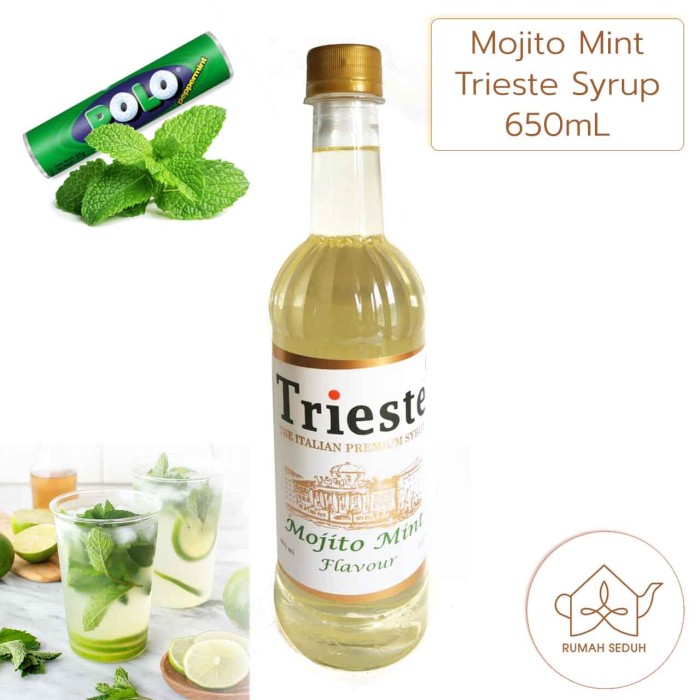 

650mL Sirup Mojito Mint merk Trieste - Mojito Mint Syrup