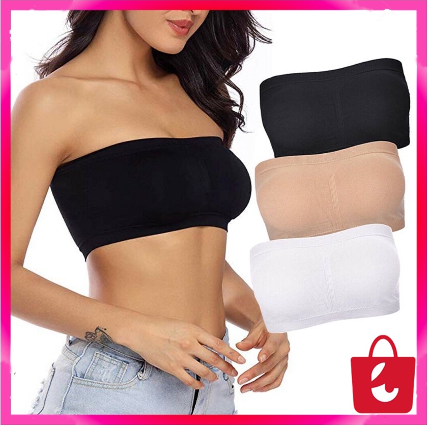 [Promo Terbaru] Bra Bandeau Tanpa Tali Bra Bandeau Polos Bandeau Import Bandeau Nyaman Di gunakan