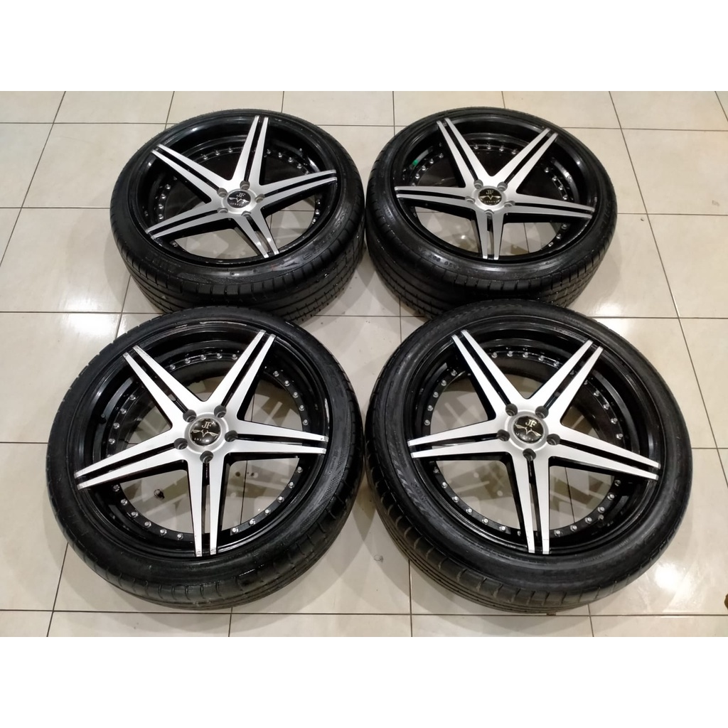 velg mobil bekas racing ring20 pcd 5x114.3 belang plus ban 245 40 r20