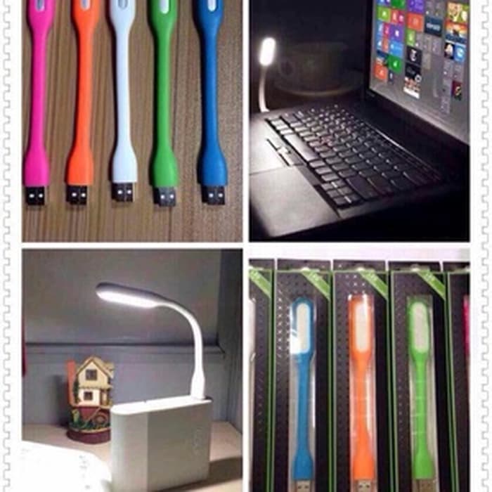 Lampu Sikat USB Led Fleksibel Stik / Lampu Baca Laptop Adaptor Powerbank