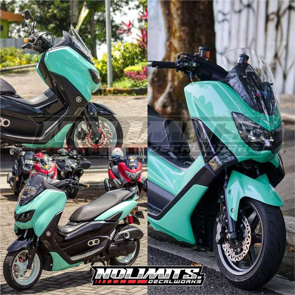 DECAL POLOS NMAX NEW & OLD FULLBODY WARNA HIJAU MINT/TOSCA GLOSSY