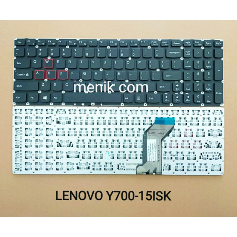 KEYBOARD LENOVO IDEAPED Y500 Y700-15isk Y700-17isk Y700-15acz n