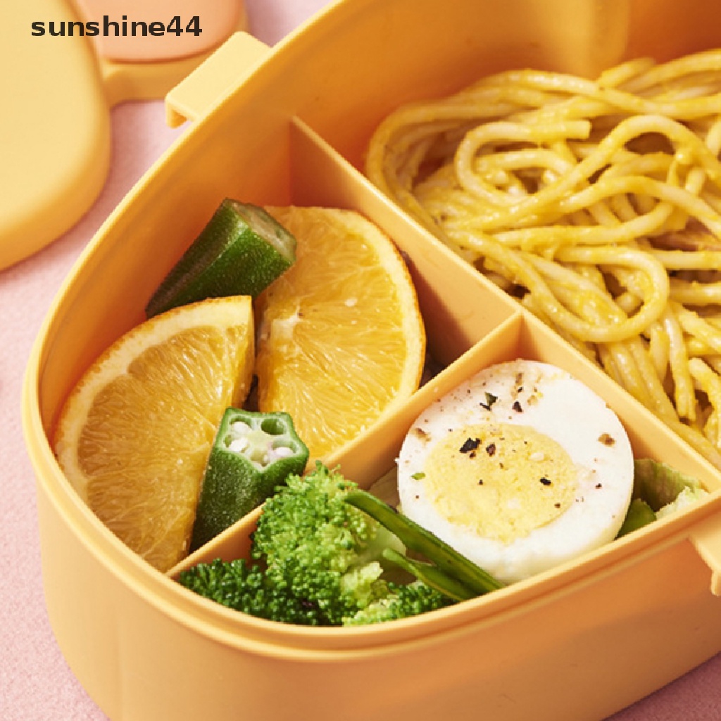 Sunshine Kotak Makan Bento Jepang Lucu Dengan Insulasi Untuk Microwave / Oven