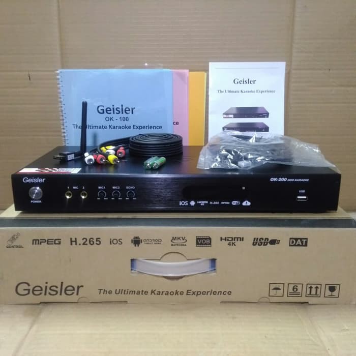 DVD PLAYER KARAOKE SYSTEM GEISLER OK 200  30RIBU LAGU