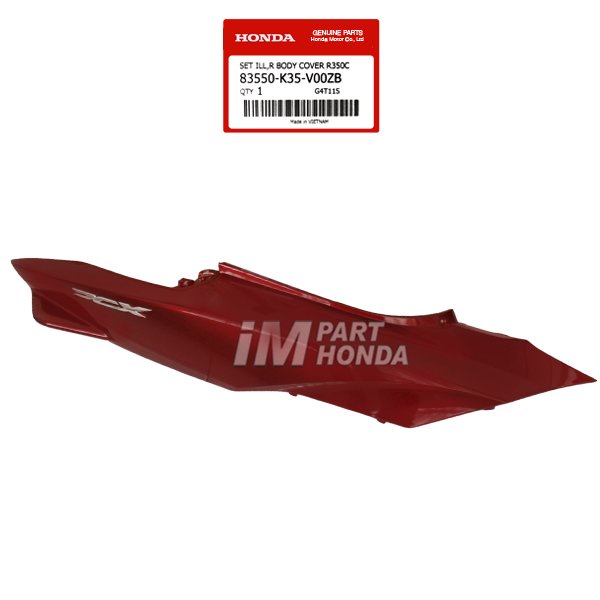 83550-K35-V00ZB Cover Body Kanan & Emblem 3D PCX 150 CBU Thailand 2014 - 2018 Merah