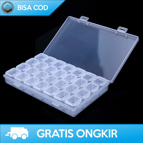 BOX ORGANIZER KOTAK PENYIMPANAN ANTING AKSESORIS BIUTTE.CO TRASNPARAN