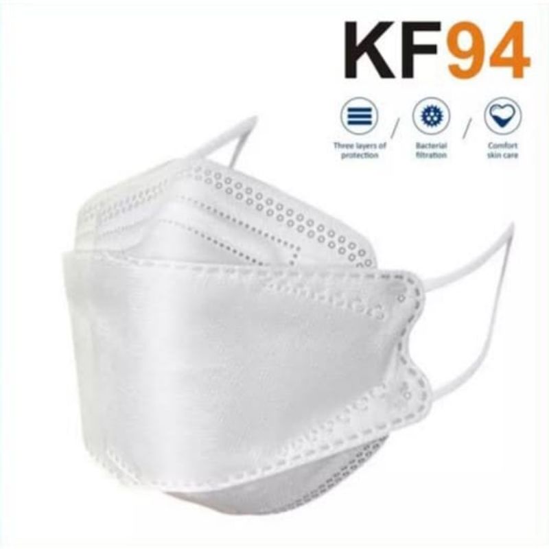 Masker KF 94 4ply hitam putih dikota pontianak