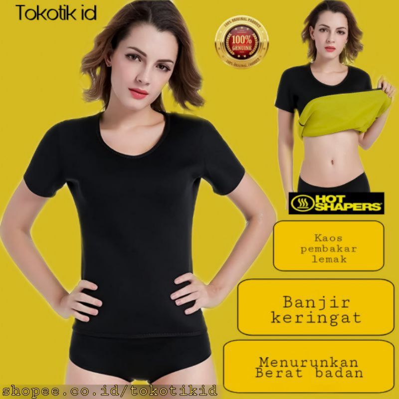 Kaos pembakar lemak Hot Shapers pelangsing pria &amp; wanita