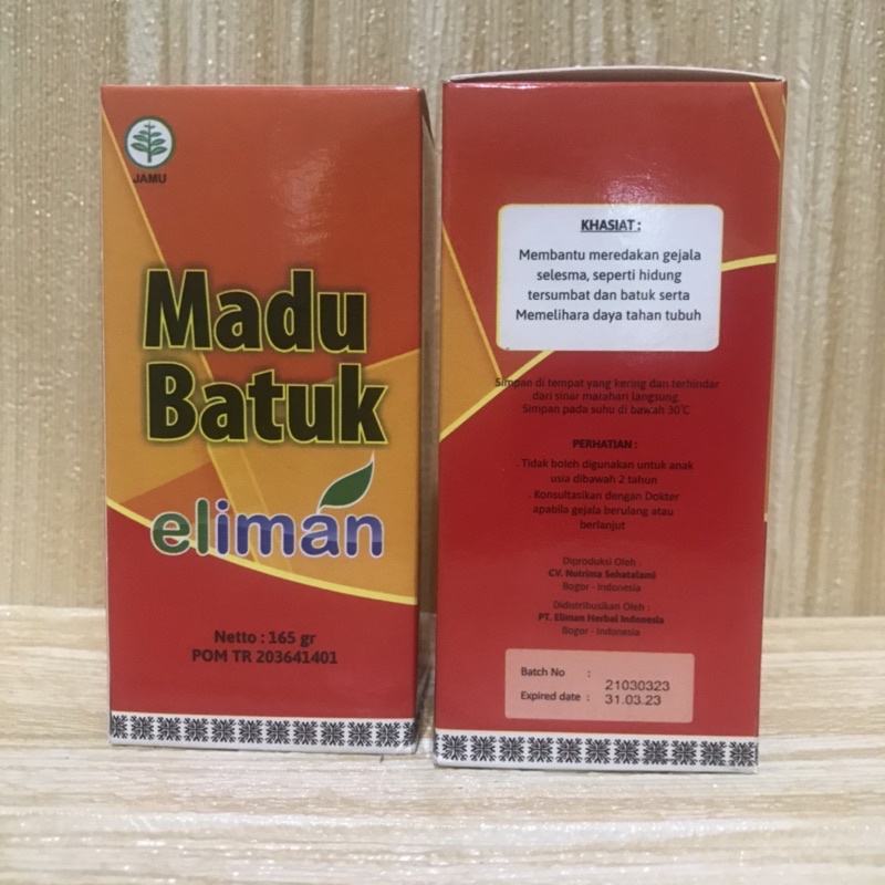 Madu Batuk El iman | Obat Batuk Herbal | Suplemen Kesehatan | Meredakan Batuk Flu Pilek