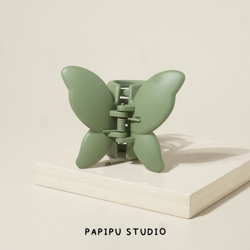 Papipustudio - Jepit rambut korea claw clip Butterfly