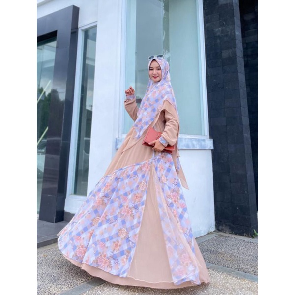 Gamis syanum ORI Kanaya // gamis motif Kanaya terbaru // Gamis mevah Kanaya