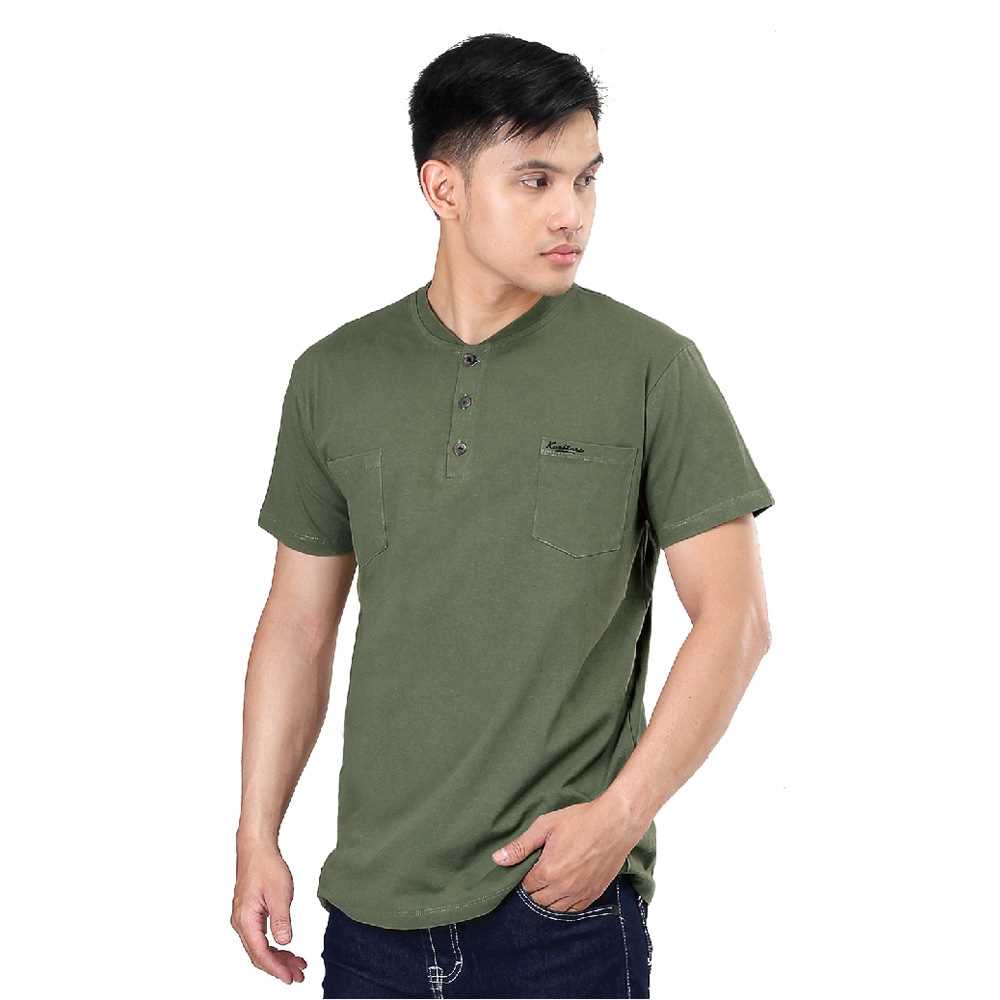KAOS POLO PRIA T SHIRT HIJAU KASUAL BAJU WANGKI ORIGINAL 120