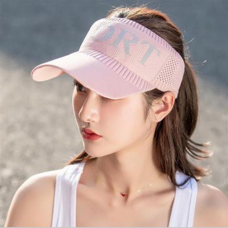 Topi Sport Rajut Wanita Outdoor Senam Golf Jogging