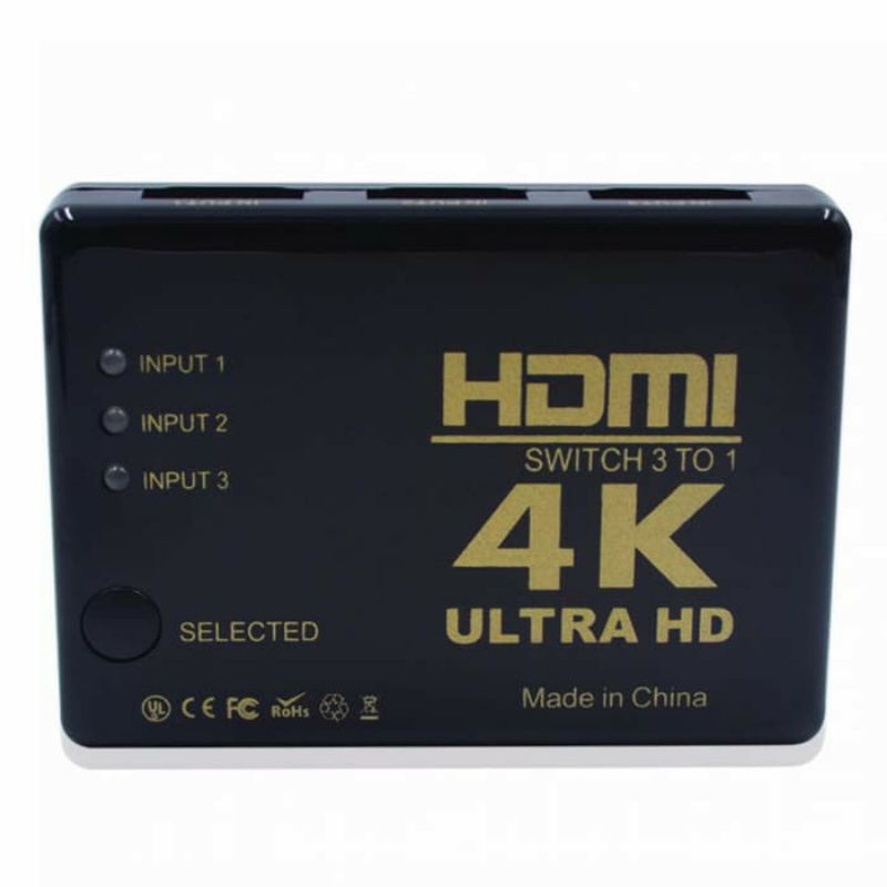 HDMI Switch 3 Port Support 4K Full HD With Remote High Quality