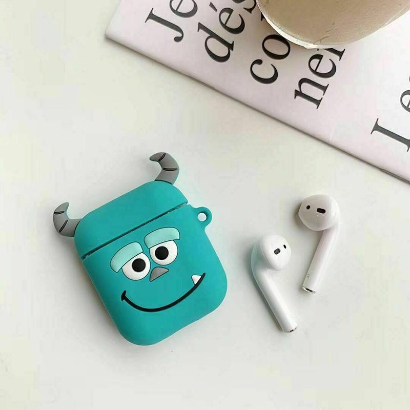 Casing Case Pelindung Cover Belakang Bahan Silikon Untuk Airpods 1 2