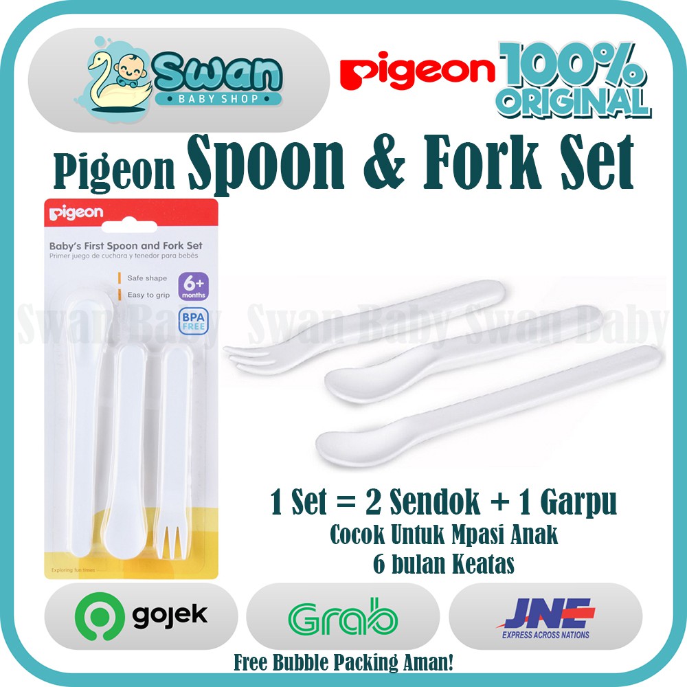 Pigeon Spoon &amp; Fork Set