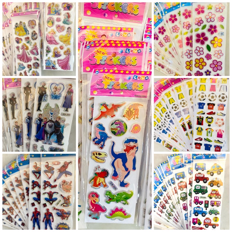 

Stiker Sticker Karakter Mainan Anak Lucu Banyak Motif