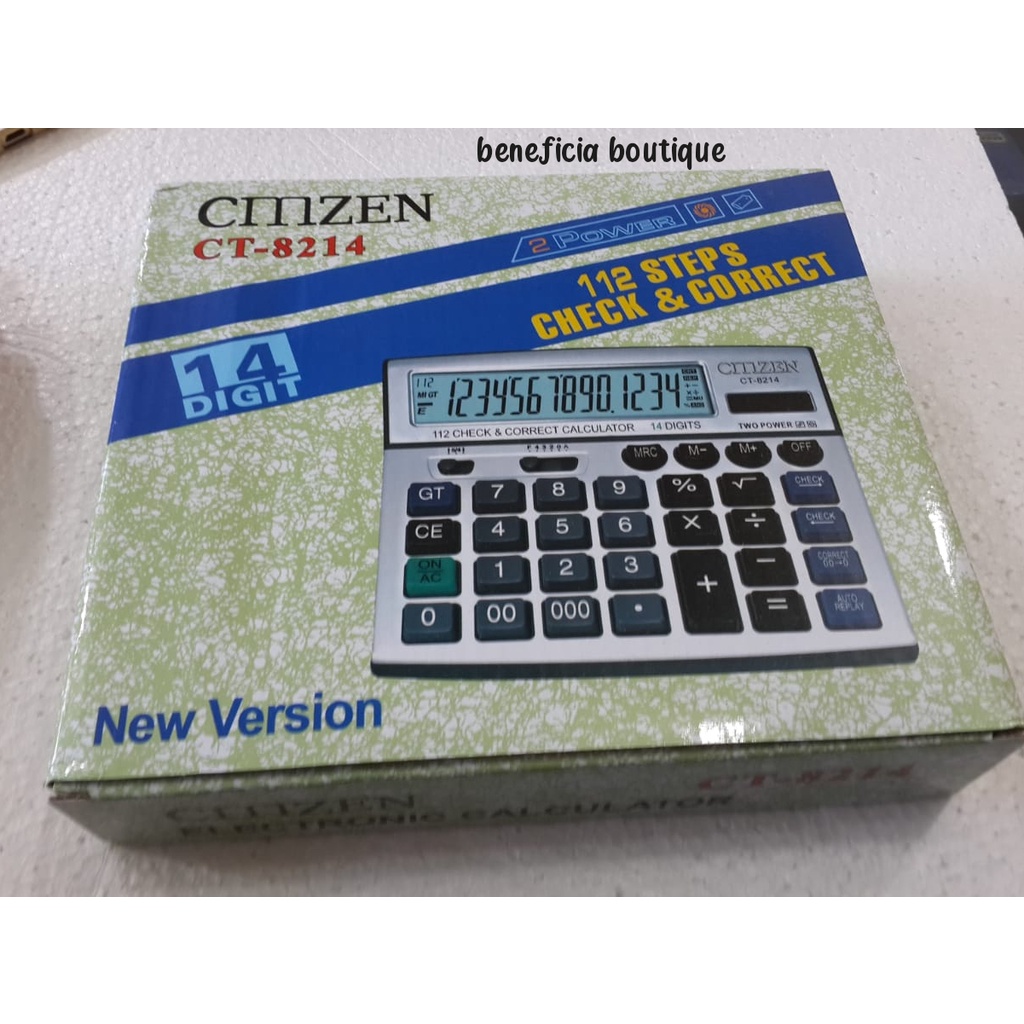 

KALKULATOR CITIZEN CT 8214/ CT 2214 C 14 DIGIT