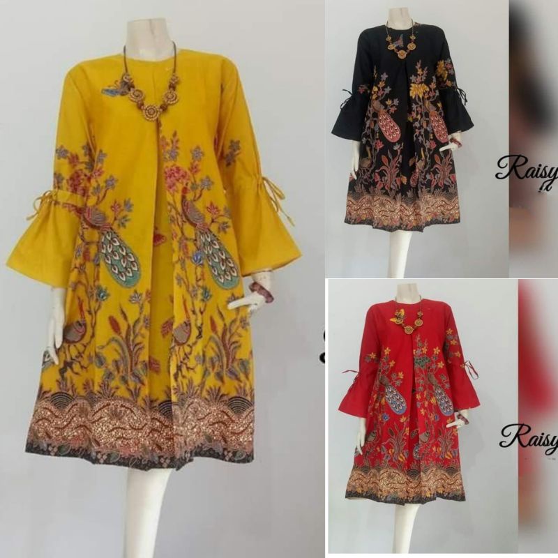 ATASAN BATIK RAISYA MODERN / TUNIK BATIK MERAK