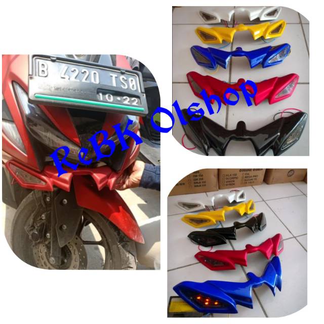 Winglet aerox 155 + lampu LED variasi aerox 155