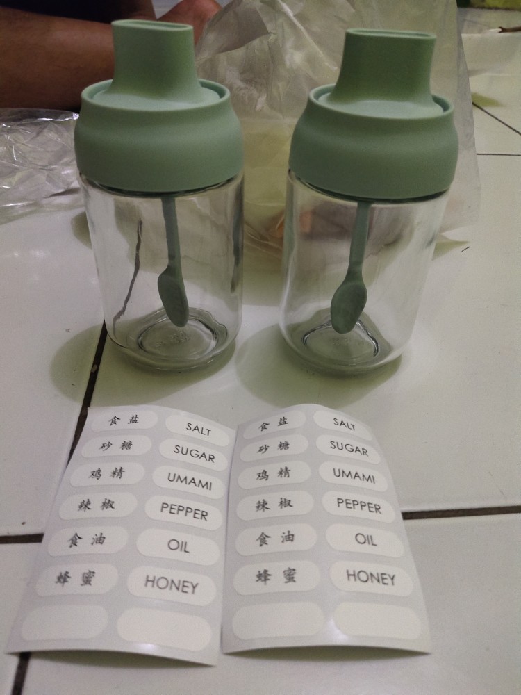 Idea Box Botol Kaca Tempat Bumbu Minyak Honey Kitchen Seasoning Pot Kaca / Beling