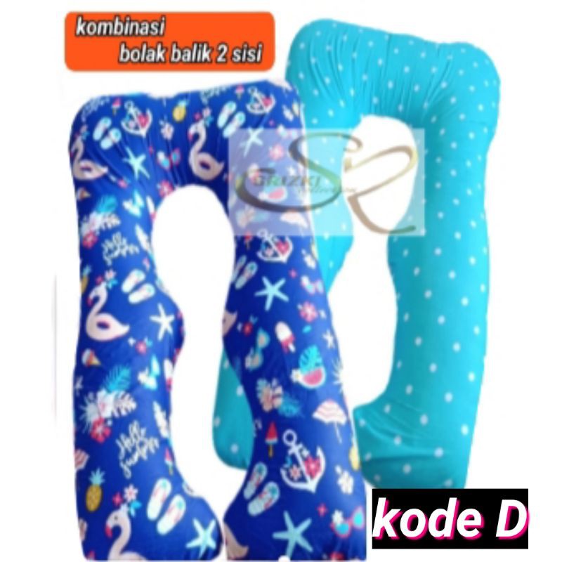 Bantal ibu hamil dan menyusui 1 set bantal putih + sarung