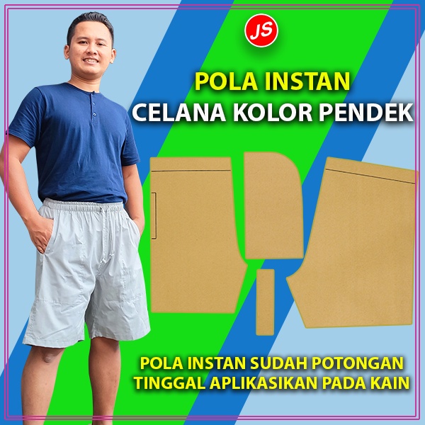 Pola Instan Celana Kolor Pendek Dewasa | Rotsa.Id