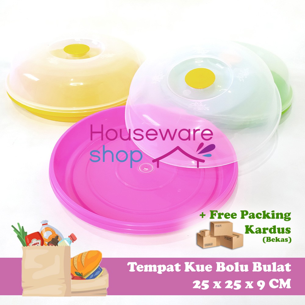 Jual Tempat Kue Bolu Bulat + Tutup Food Grade Shopee Indonesia