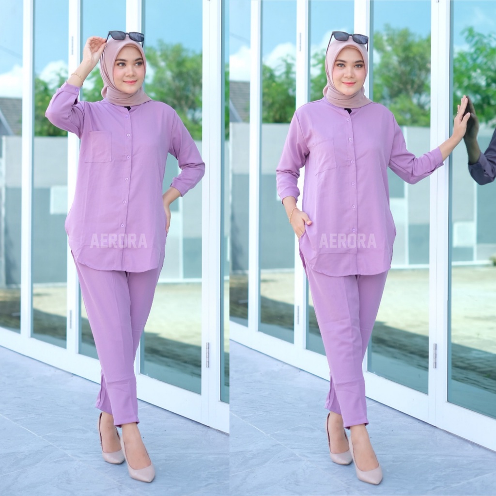 Baju Setelan One Set Muslim Stelan Wanita Jumbo Kekinian Fashion Muslim Import Ld 120 Terbaru 2023 Oversize Shakila Twill Premium Allsize
