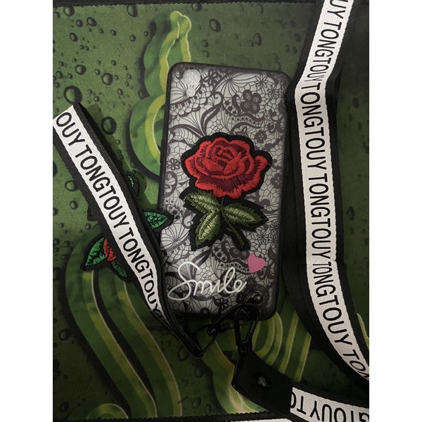 Flower case Casing Bunga Oppo A37 A37F Free 2 tali